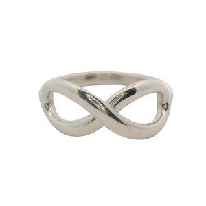 Tiffany & Co 925 Sterling Silver Tiffany Infinity Ring Size 5